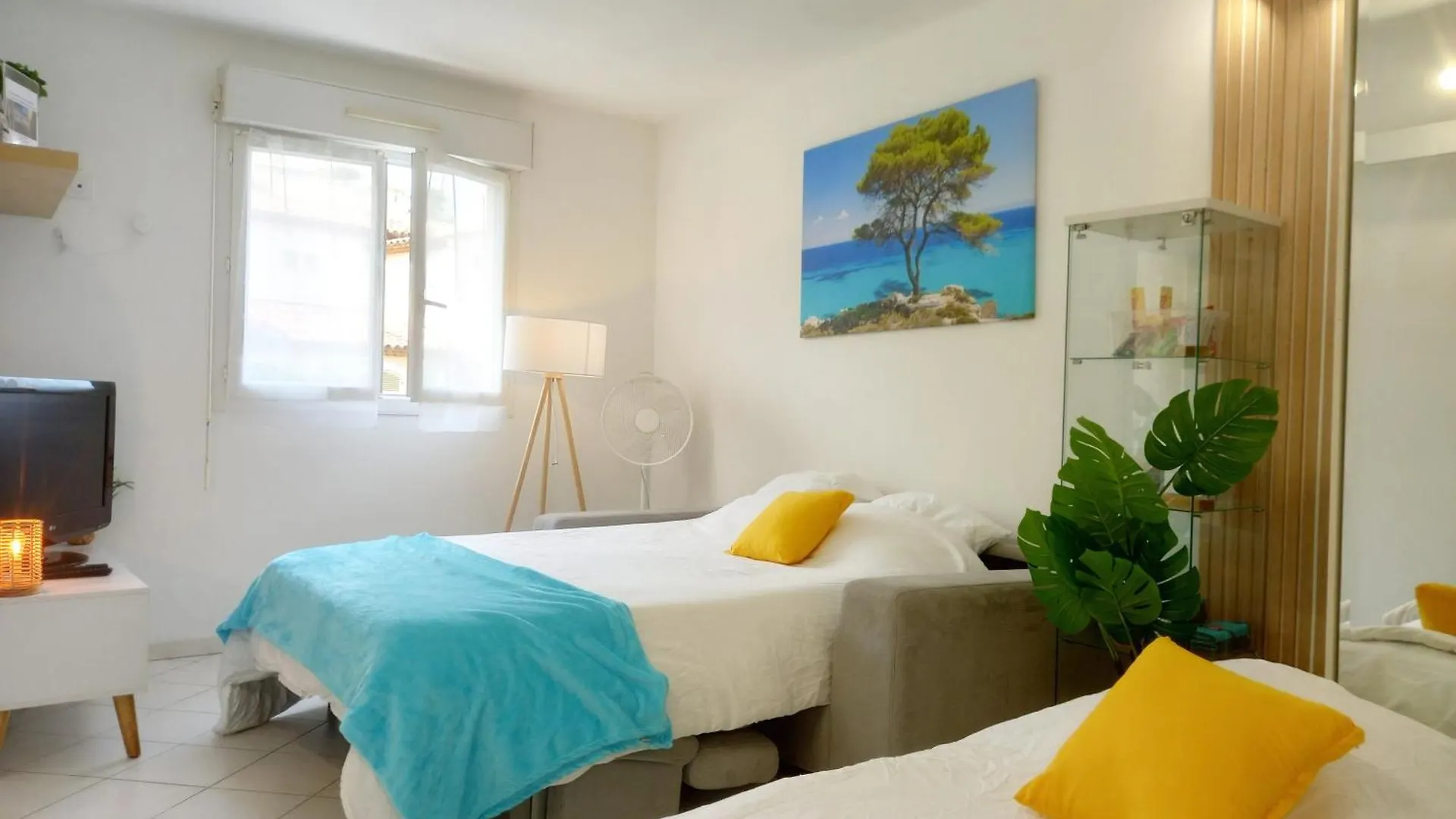 Adorable Studio A 200M De La Mer , Frais , Bien Equipe Et Proche Des Commodites Cagnes-sur-Mer 0*,  França